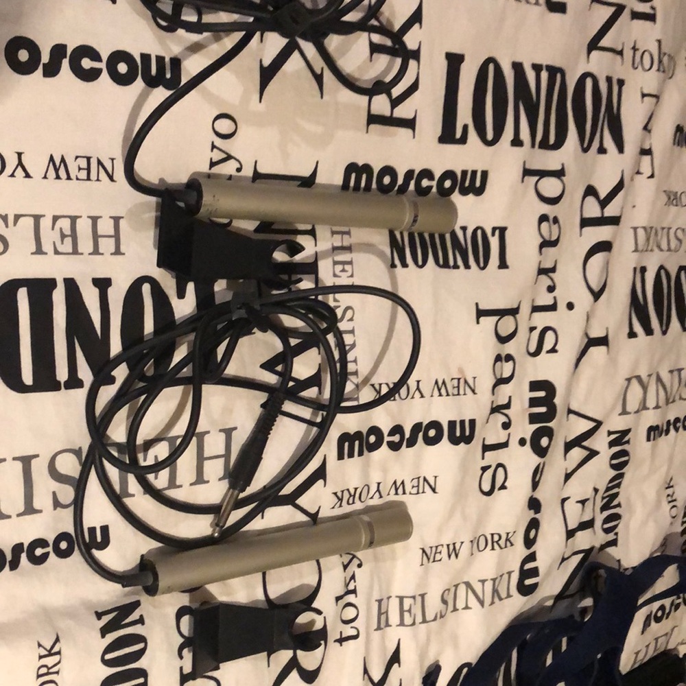 2 vintage microphones Akai adm-60